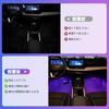 MAZERO No Wiring Required Footlight, Ambient Light, Car 9 Color Switching, Remote Control, Foot