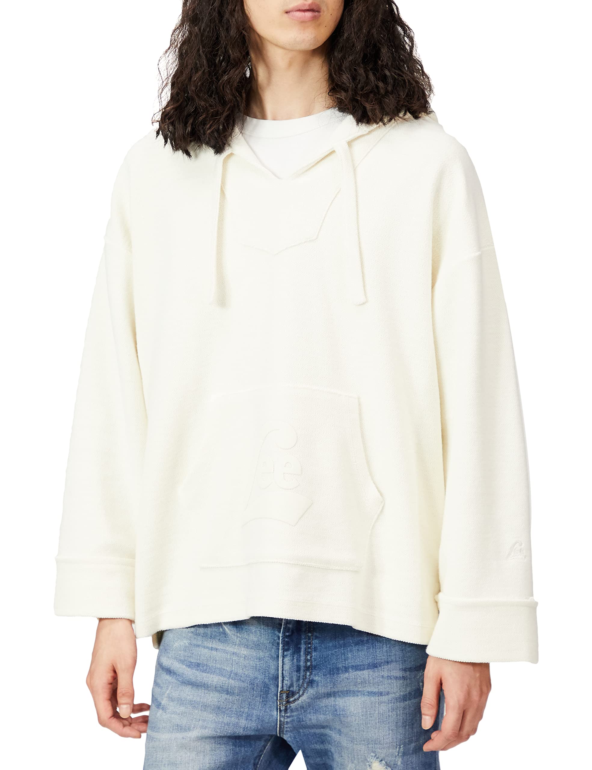 

Lee Official Mexican OFF Size M Hoodie, Men s, WHITE,