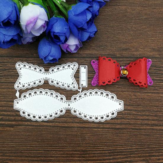 1 Set Cutting Dies Bowknot Design Reusable Carbon Steel DIY Card Decoration Stencil Mold for Album