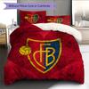 FC Basel Vzorované povlečení Domácí dekorace Narozeninový dárek (1 * povlak na peřinu + 2 * povlak na polštář, bez jádra)