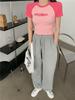 2025 Women's Trendy Ribbed Short-Sleeve Cardigan Tee