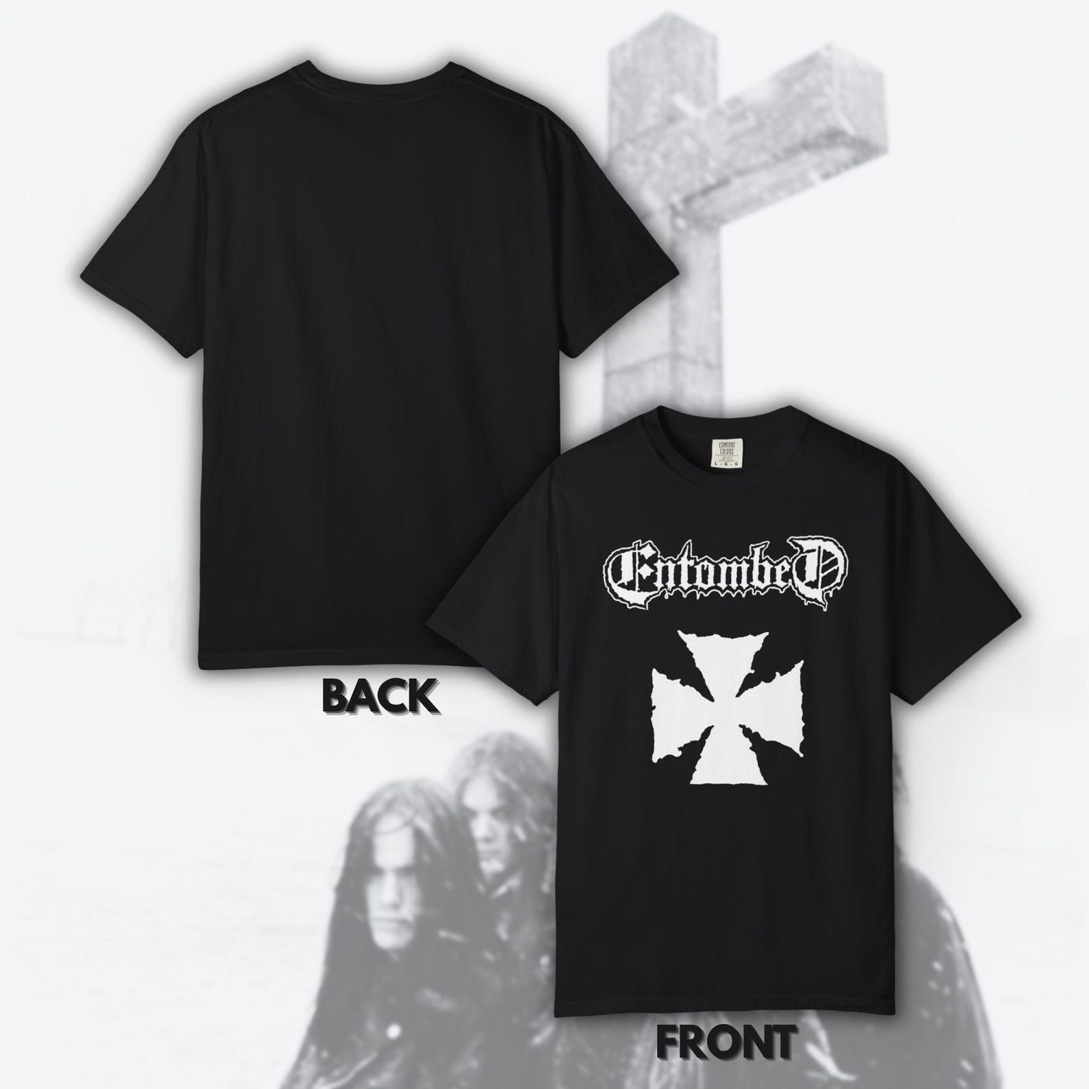 Entombed - Iron Cross | Size- S, M, L, XL, 2-4 XL 4XL