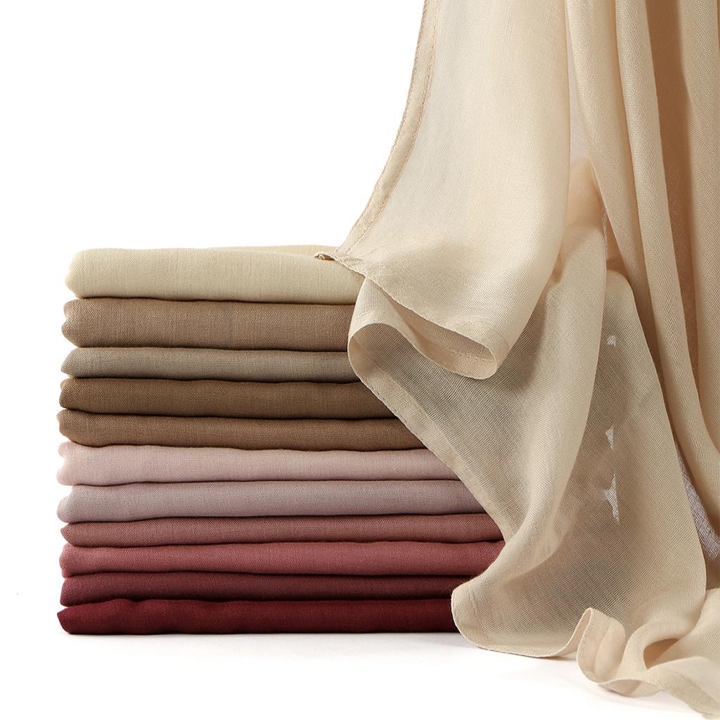 Big Size Cotton Rayon Hijab Scarf Women Ramadan Eid Muslim Headscarf Wraps Shawls Femme Musulman Headband Islam Turban 185*75CM