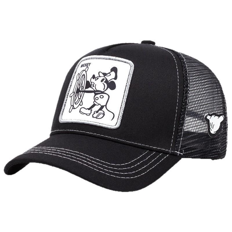 Mickey Mouse Embroidered Baseball Cap With Breathable Mesh For Summer Outdoor Activities