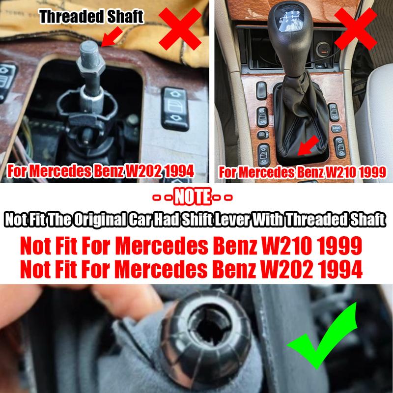 High Quality Manual 5 6 Speed Gear Shift Knob Lever Handle For Mercedes Benz W202 C Class S202 W208 C208 CLK W210 E Car-styling