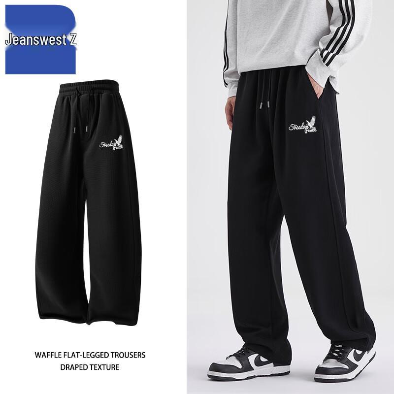 

Jeanswest Men s Graphic Print Straight-Leg Casual Pants T8034 L