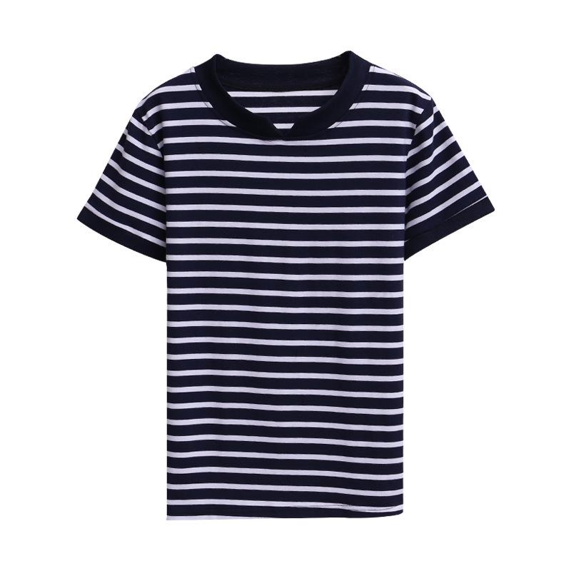 2024 Summer V-neck Korean Style Loose Fit Short Sleeve T-shirt for Women