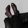 2025 Men Chelsea Boots Brand Retro Comfortable High Quality Leather Ankle Boots Men Black Brown Side Zipper Mens Boots