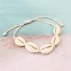 Fashion Handmade Braided Shell Necklace Bracelet Jewelry Set For Women Bohemian Summer Beach Resort Vocation Accessories Gift
