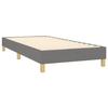 Maison Exclusive - Slatted Bed Base with Mattress Dark Grey 90x200 Cm Fabric