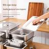 Stainless Steel Rectangular Food Pan with Lid