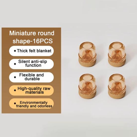 16Pcs Universal Chair Leg Protectors Silicone Chair Leg Covers Anti-Scratch Noise Reduction Anti-Slip Chair Feet Protectors