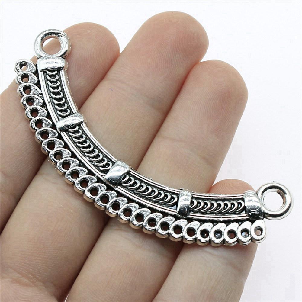 Accessories Parts Curved Necklace Connector Minimalist Jewelry Components QA013