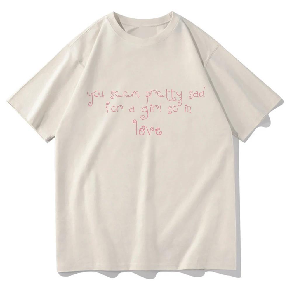 Album You Seem Pretty Sad For A Girl So In Love T Shirt Singer Or3 2026 UnisexUnisex Clothing Harajuku High Quality Cotton Tshirts