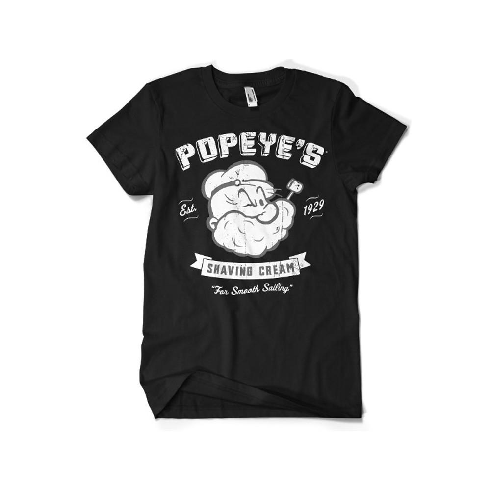 Officially Licensed Popeye Men s Shaving Cream T-Shirt Sizes S-XXL- XXL