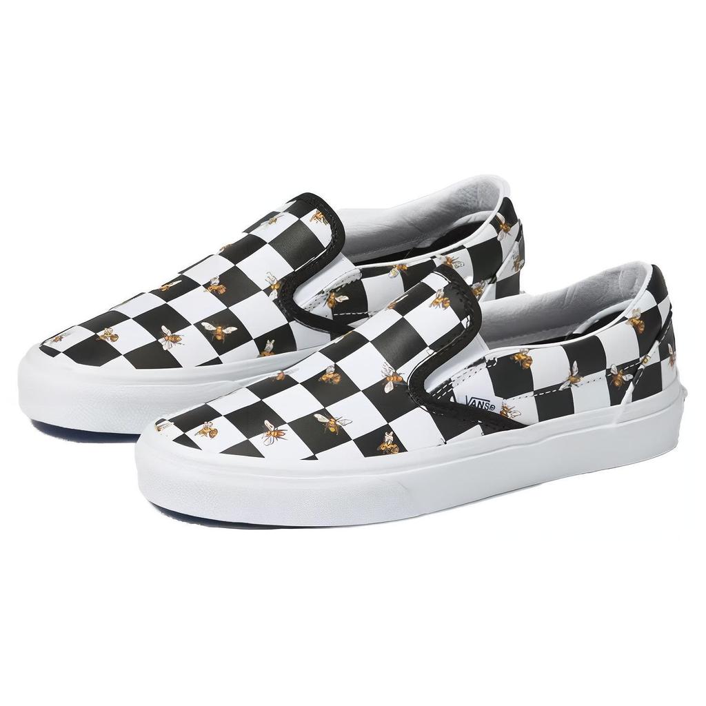 Vans Slip-On Schachbrettmuster Sneakers Unisex Sneakers Schwarz Weiß VN0A33TB9EH