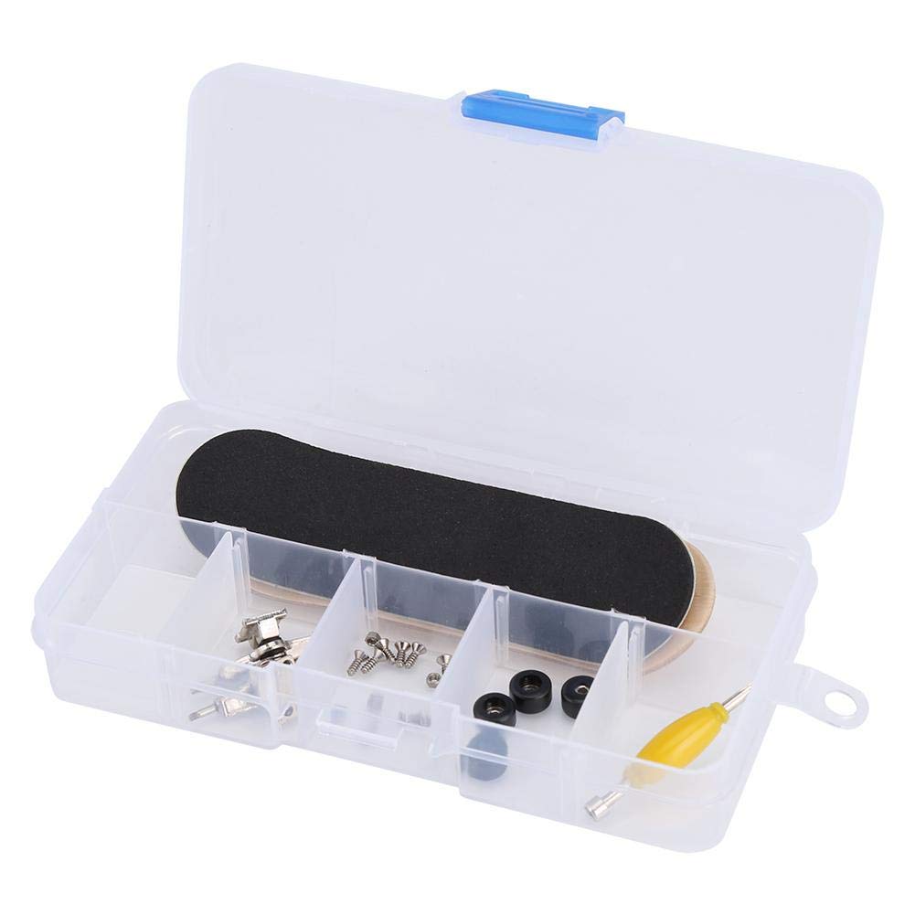 Mini Skateboard Made of Maple Professional Easy Includes Birthday Gift for Adults and Kids Fingerboard, Toy, Wood, Design, Assembly, Screwdriver,