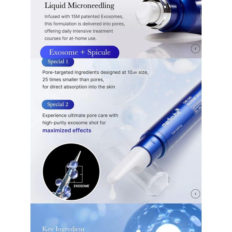 medicube - One Day Exosome Shot Pore Ampoule 25000