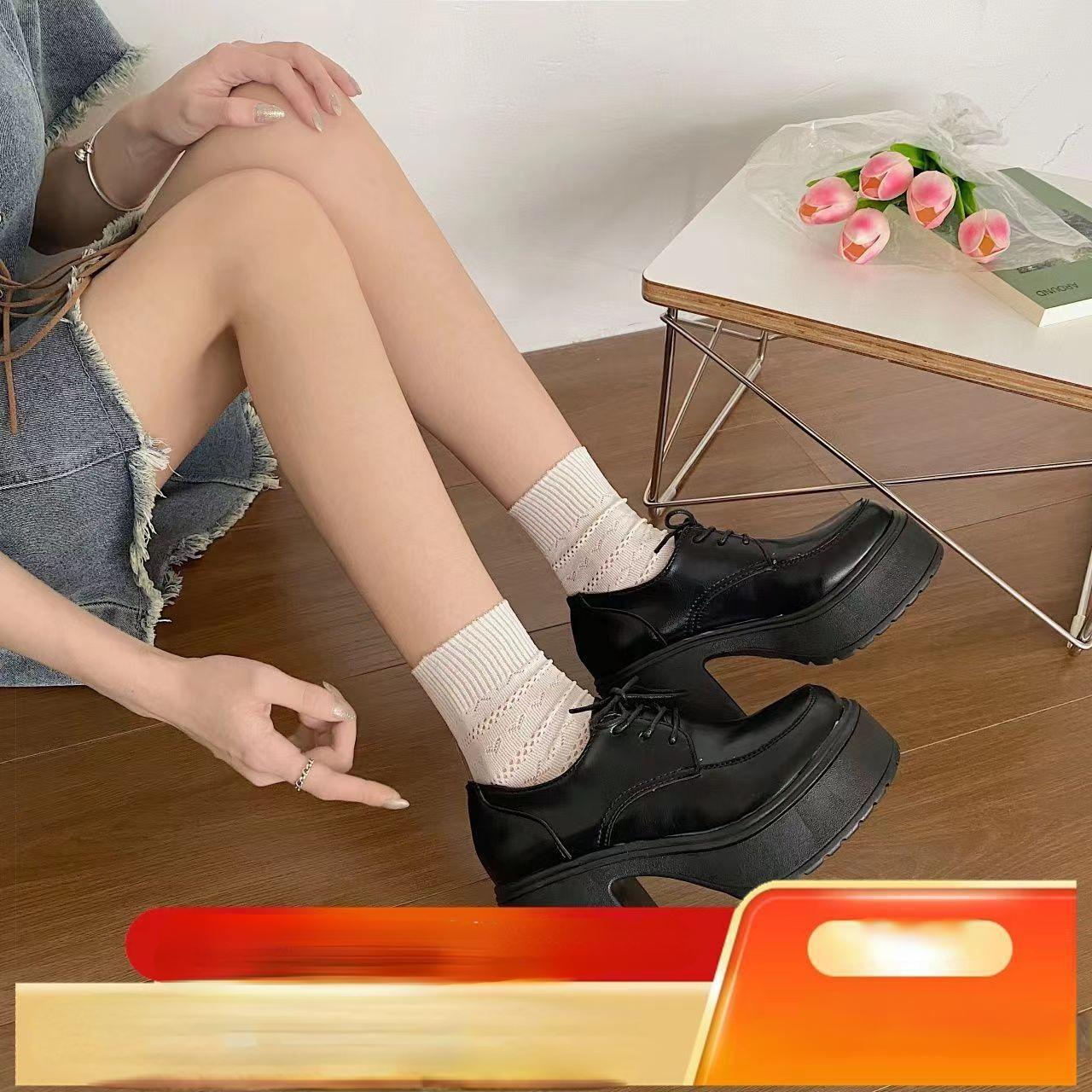 Туфли на платформе, каблуки, женские туфли на плоской платформе, весна. 34