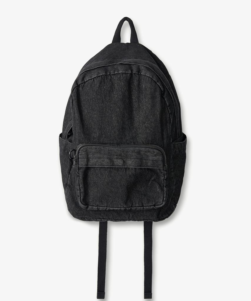 Toffee Denim Backpack (Black)