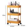 2/3/4 Layer Narrow Gap Storage Rack Shelves Organizer Open High Capacity Save Space Mobile Shelving for Kitchen Bathroom