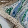 1PC LOZUJOJU Fashionable Artistic Pillowcase Polyester Tassel Pillowcase For Sofa Living Room Home Decor