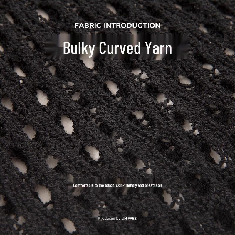 UNIFREE Bowknot Hollow Out Sweater