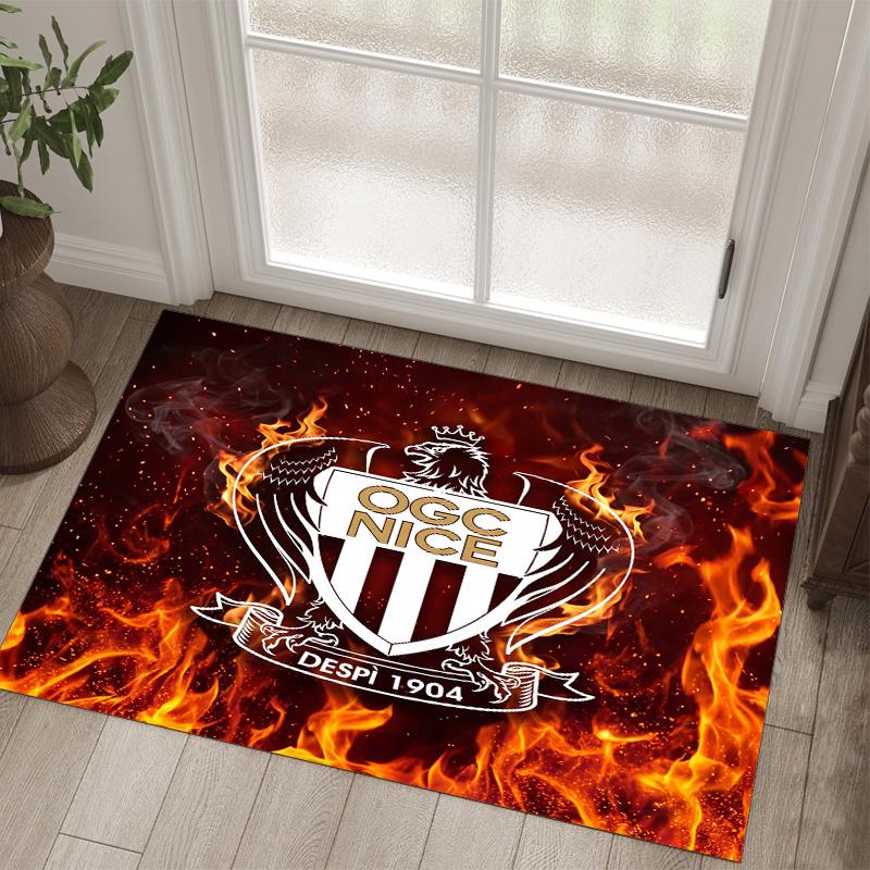 OGC Nice FC Design Crystal Velvet Carpet Cozy Non?Slip Printed Rug For Bedroom Living Room Entrance