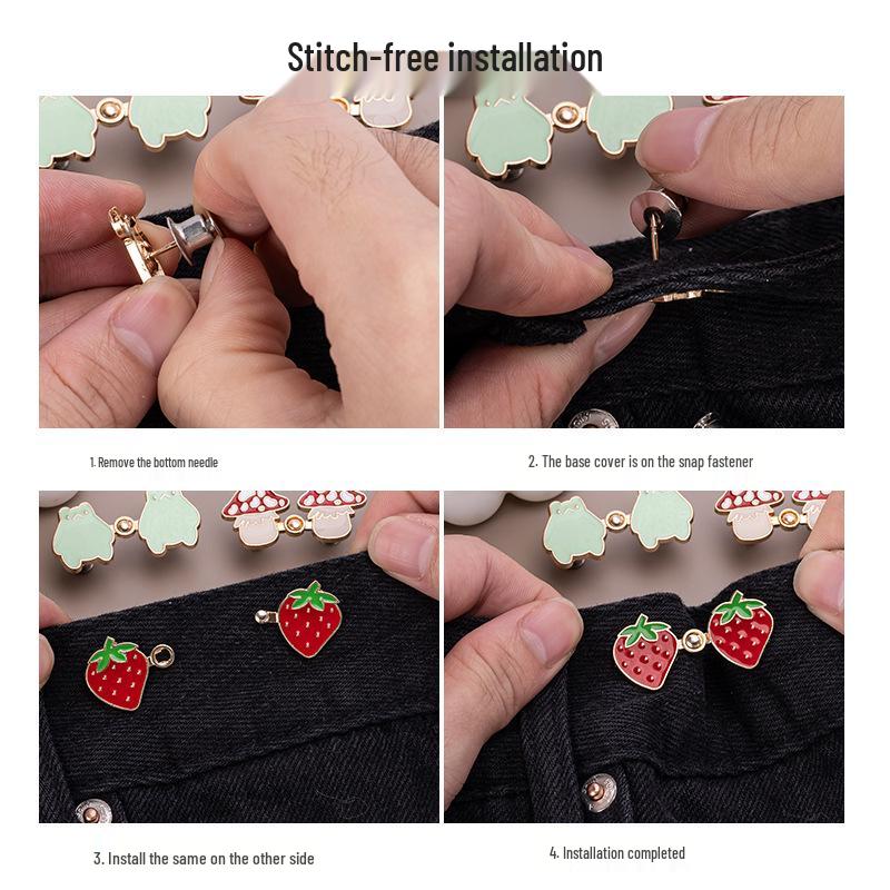 Detachable Snap Button Waist Cincher for Jeans