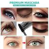 Vattentät och Svettresistent Mascara med Böjande och Förtjockande Effekt för Solrosliknande Ögonfransar