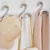 3/5Pcs White Plastic Purse Hanger Hooks Smooth Anti Scratch Edge Curved Design For Closet Storage
