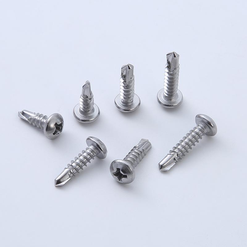 410 Stainless Steel Round Pan Head Self-Drilling Screws