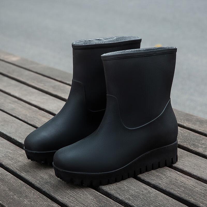 Long Zhan Low-Cut Waterproof Non-Slip Work Rain Boots
