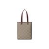 Gucci GG Supreme Canvas Tote Bag With Web Stripe & Front Pocket For Unisex Daily Use