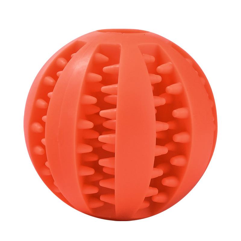 Leksak för husdjur med matläckage, Boll, Valp av Golden Retriever, Tandvårdsartiklar, Lindra uttråkning, Gummi, Elastisk Boll, Leksaksboll