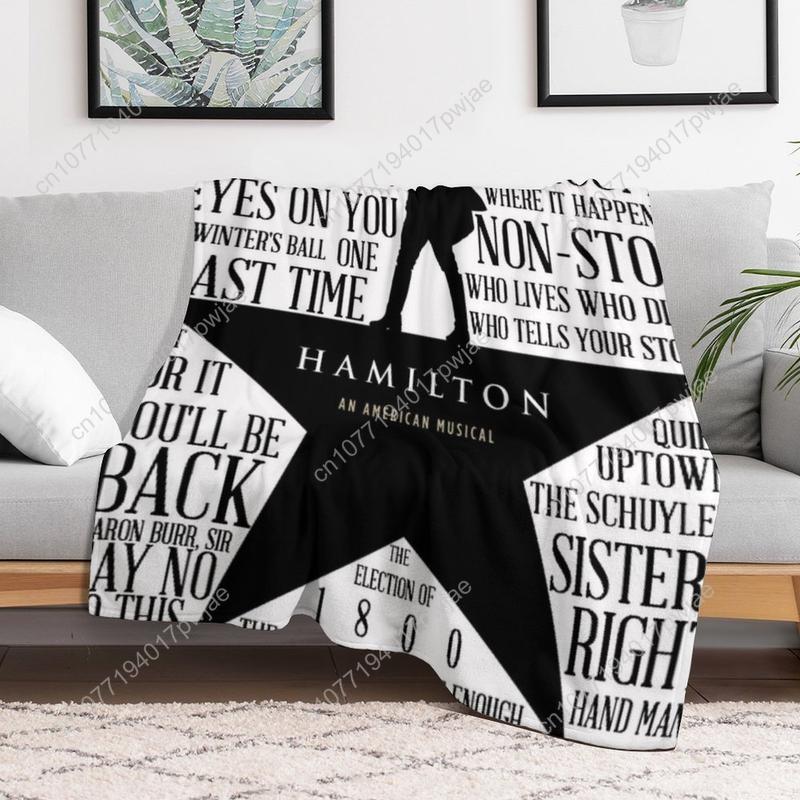 Hamilton Soft Throw Blanket Super Plim Plim Premium Flannel Fleece Lightweight Blanket Warm Plush Custom blankets