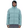 Anta Doudoune à capuche zippée et logo imprimé couleur unie pour homme, bleu 952247912-1
