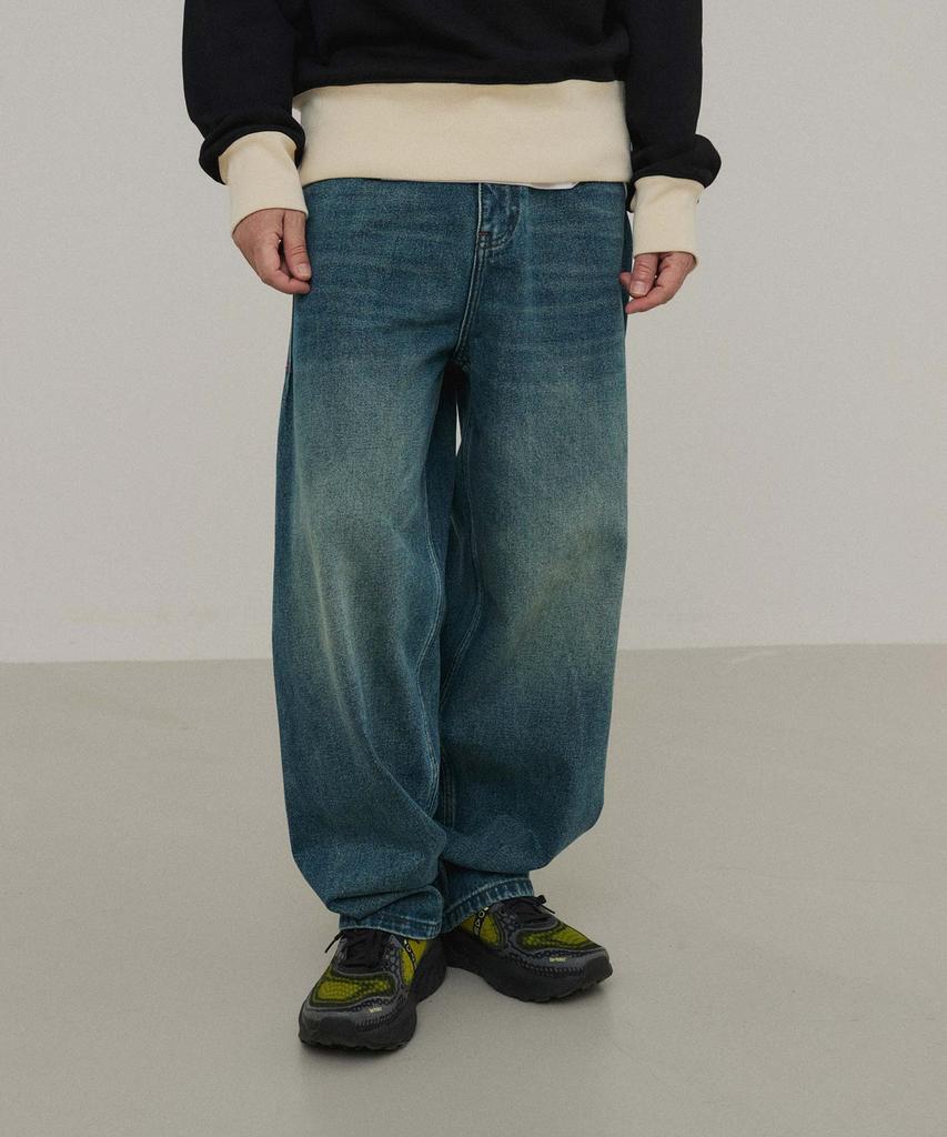 WMC Half-Banding Denim Pants_Blue