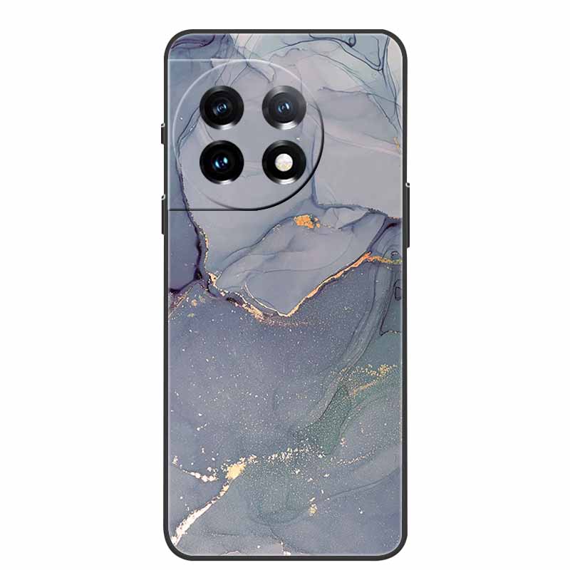 For One Plus 11 Case Marbled Granite Stone Texture Phone Cases for Oneplus 11R Shockproof Soft Cover on for Oneplus11 5G Silicon