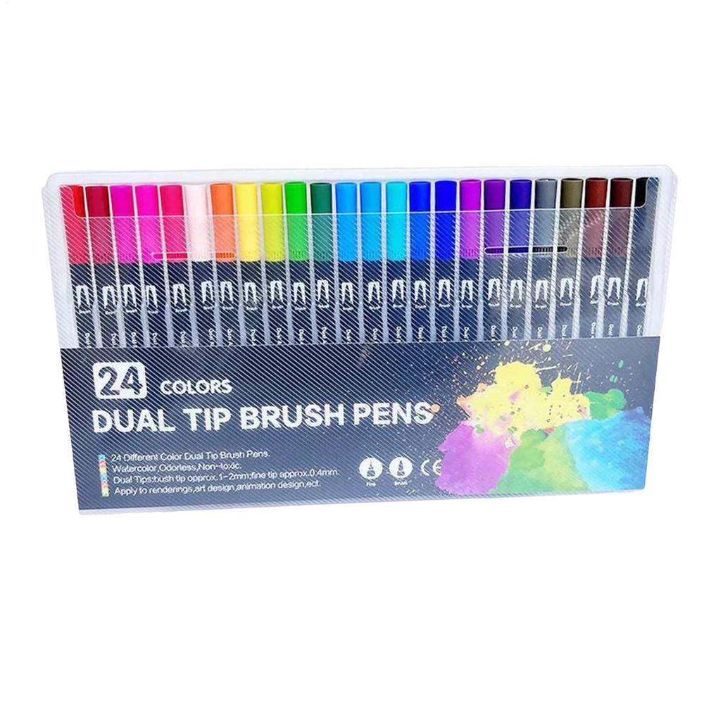 100 Quests Digitales Malbuch Lustiges Malbuch Schnelltrocknende Doppelseitige Aquarellstift Farbe nach Zahlen Aktivitätsbuch