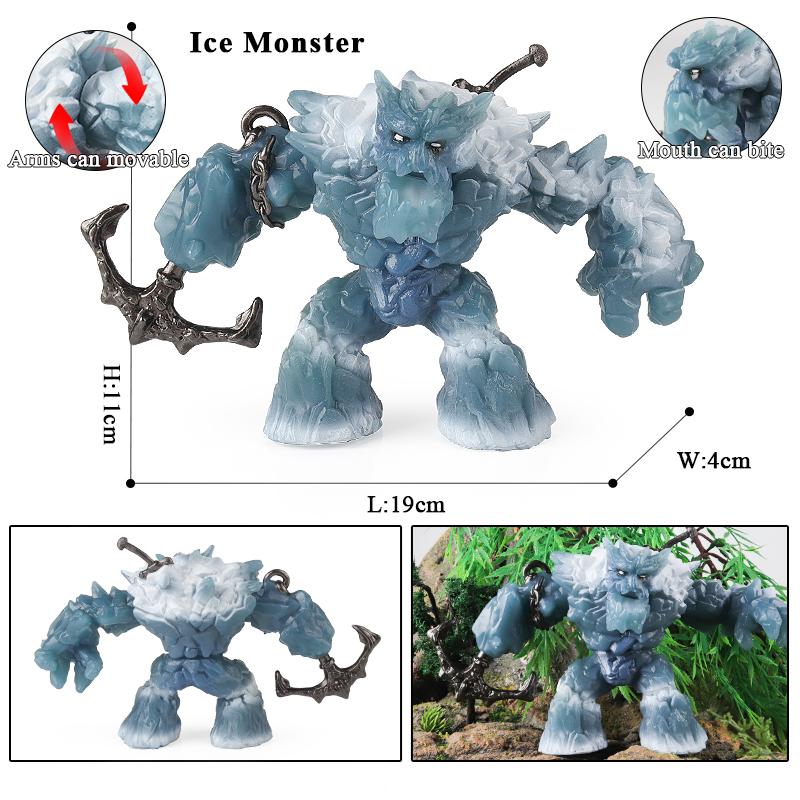 Oenux Phoenix Cerberus Ice Monster Model Cerberus Griffin Dragon Dinosaurs Action Figures Animals Toy Collection Kid Gift