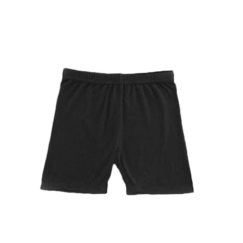 

1 шт. Защитные шорты для девочек конфетных цветов, шорты против просвечивания, мягкие и тонкие для лета L чёрный