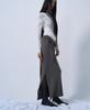 ZIZEMUSEUM Twist Drape Long Sleeve Top (White)