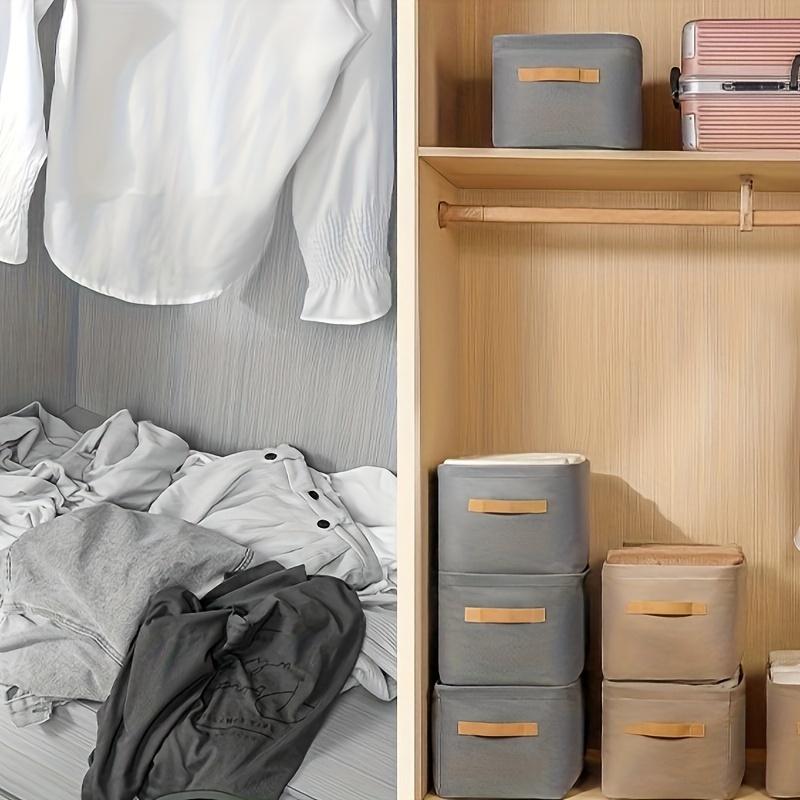 Wardrobe Clothes Storage Container with Handle, Lightweight Versatile Organizer, Space Saving Box