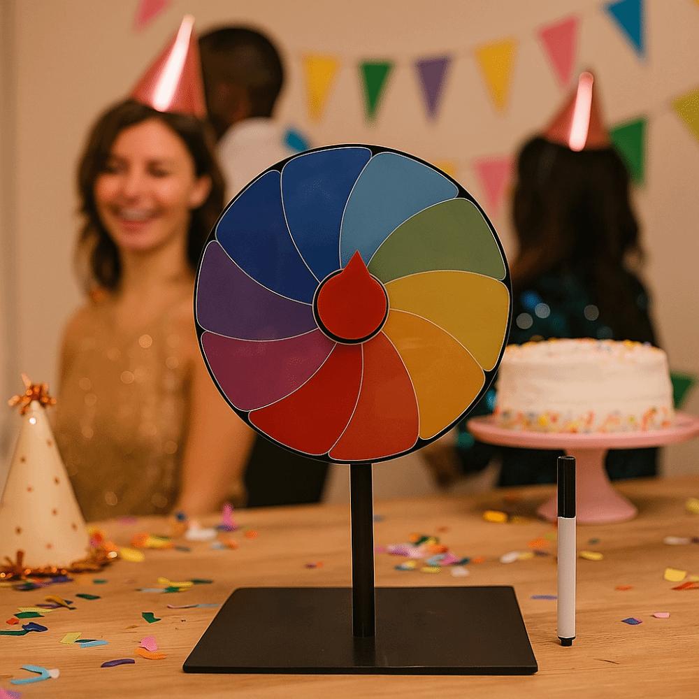 Spin Wheel Reusable Fortune Wheel Interactive Table Prize Turntable  Carnival Party