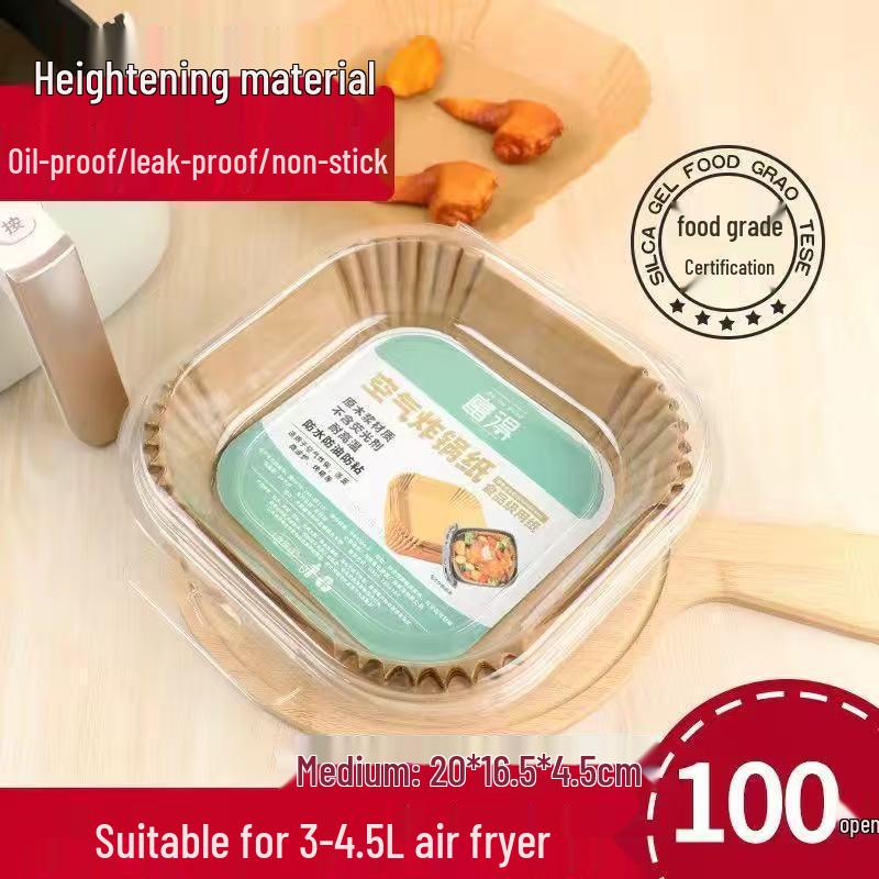 Ölfestes Silikon Heißluftfritteuse Backpapier Tablett Einlage