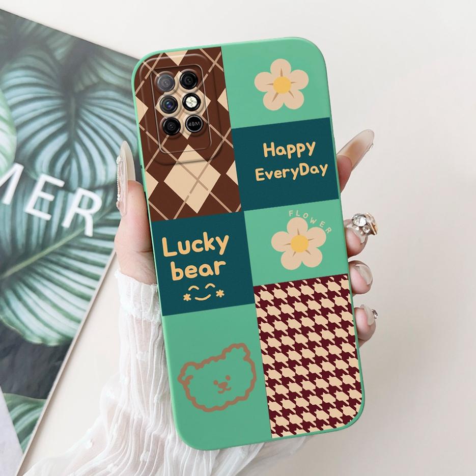 Für Infinix Note 8i Hülle X683 X683B Luxus Kunst Bemalte Abdeckung Weiche TPU Handyhülle Für Infinix Note 8 X692 Note8 Note8i Rückseite