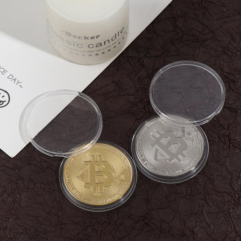 Creative Souvenir Plated Bitcoin Collectible Great Gift Bit Coin Art Collection