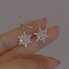Temu Stylish Snowflake Christmas Earrings – European & American Women's Fashion
