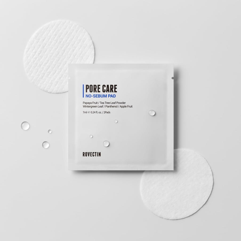 Rovectin Pore Care No-Sebum Cleansing Pads, 20 Count, 10 Packs of 2